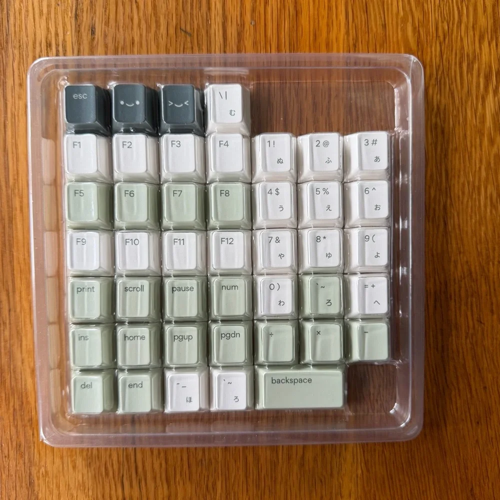Osume Matcha Base Kit Keycaps - Hiragana (Japanese with US Script)